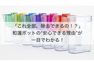 和蓮ポット浄水性能を徹底解説|PFOS・有機フッ素化合物も除去するポット型浄水器